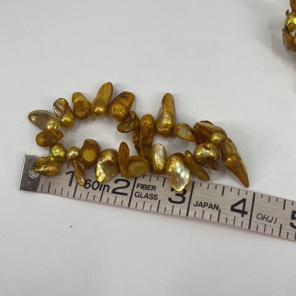 Yellow shell stretchy bracelets - Picture 4 of 4